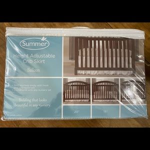 Crib Skirt, Summer Height Adjustable Balloon